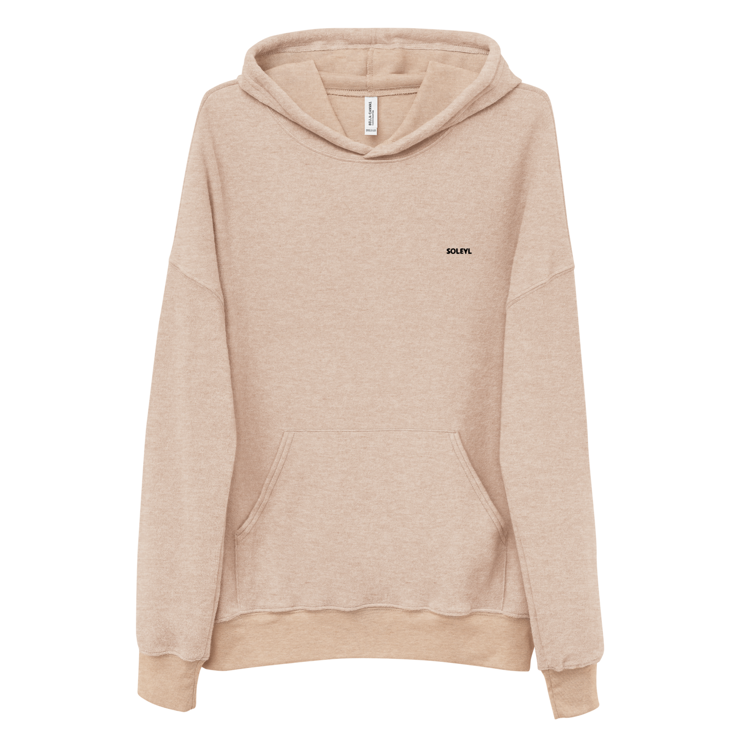 Soleyl Plain - Unisex sueded fleece hoodie