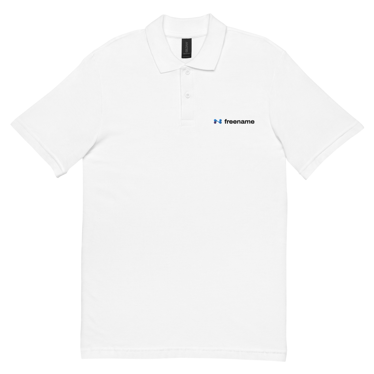Freename - Man's white polo shirt
