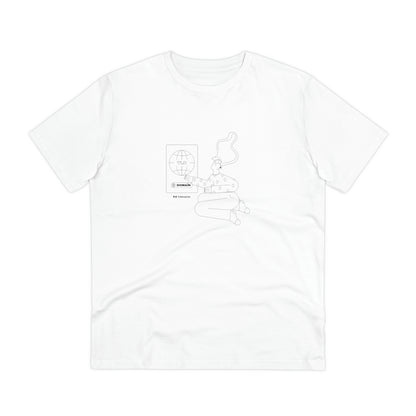 Freename - White Web3 outline T-shirt  - Unisex